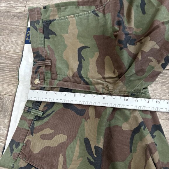 Ralph Lauren Polo Chino Classic Cotton Camo Camouflage Pants 34/25 Military Army - Picture 5 of 16